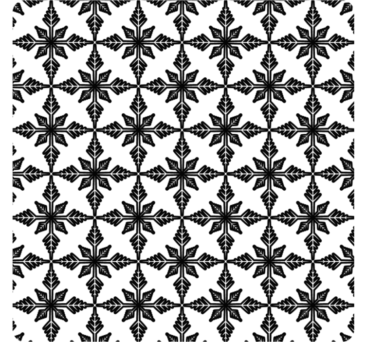 Geometric black motif coasters - TenStickers