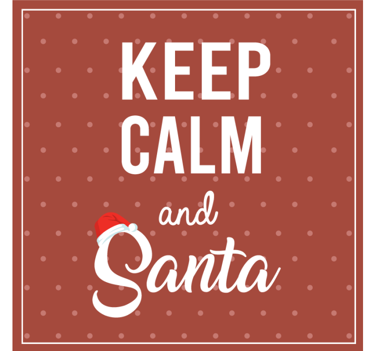 Christmas coaster with holiday quote design - TenStickers