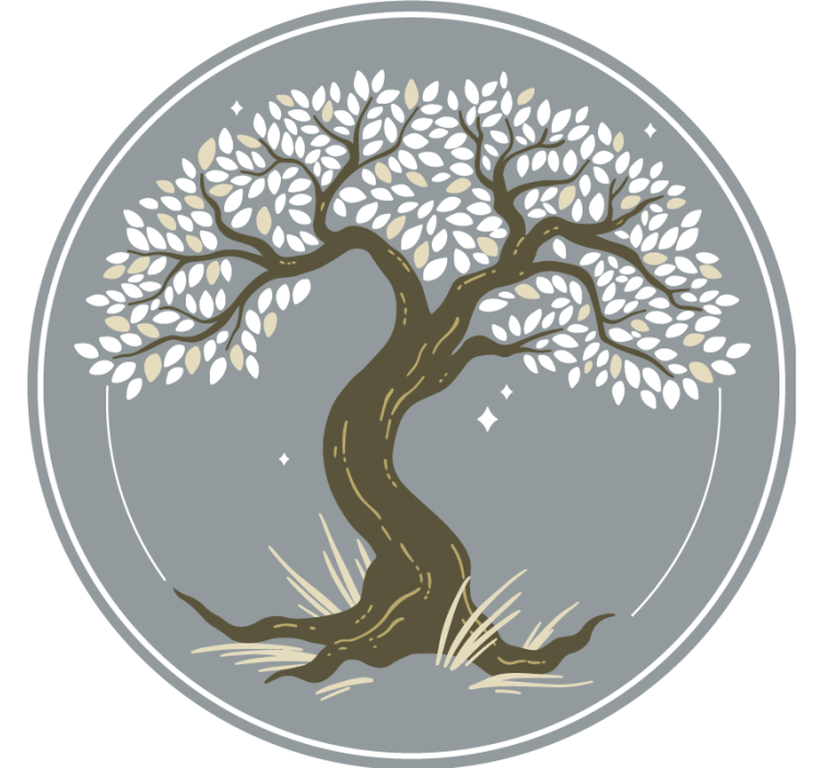 Coasters with elegant tree silhouette design - TenStickers