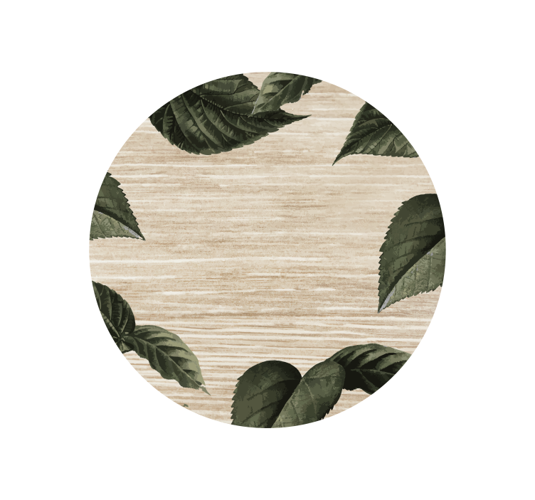 Nature-inspired leaf pattern coasters - TenStickers