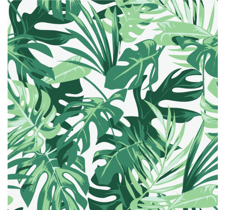 Coasters with tropical leaf inspiration - TenStickers