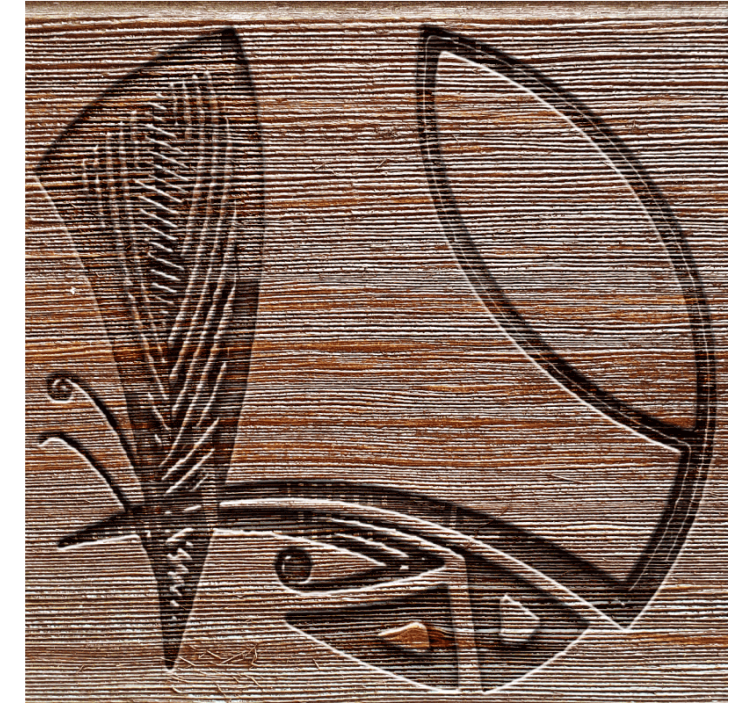 Coasters with detailed wood designs - TenStickers