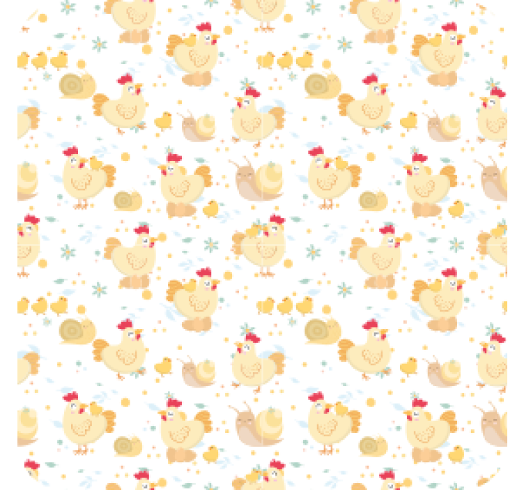 Geek coasters with playful chicken design - TenStickers