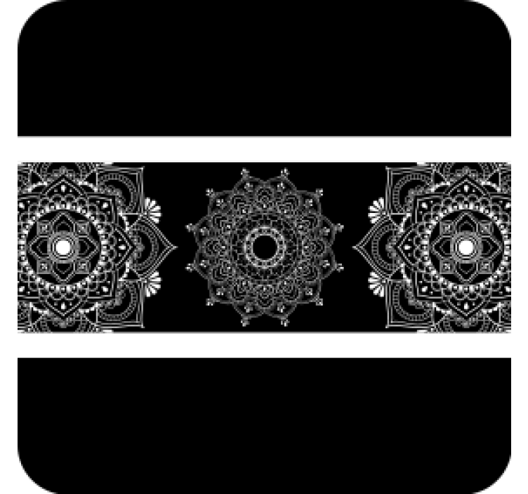 Coasters with intricate mandala design - TenStickers