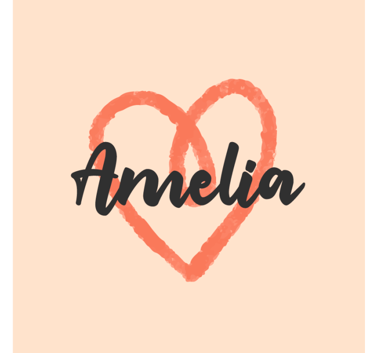 Personalizable coasters heart shape customization - TenStickers