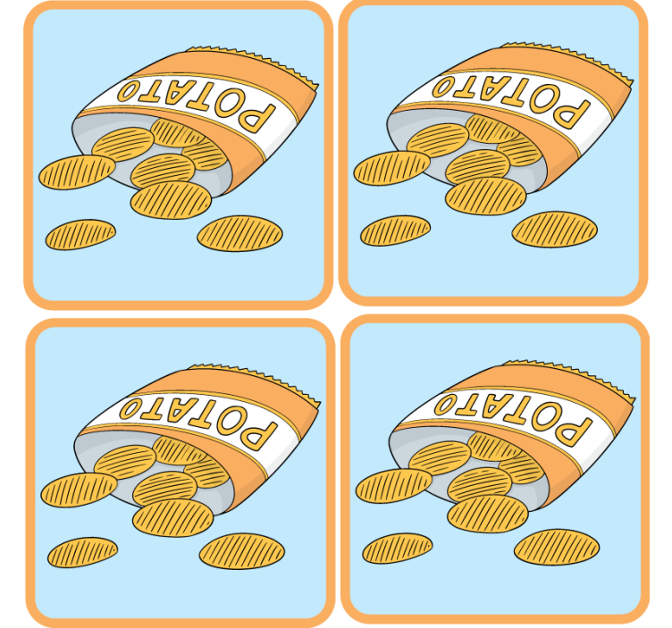 Geek coasters snack bag design - TenStickers