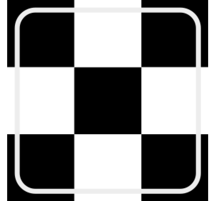 Coasters checkerboard pattern square - TenStickers