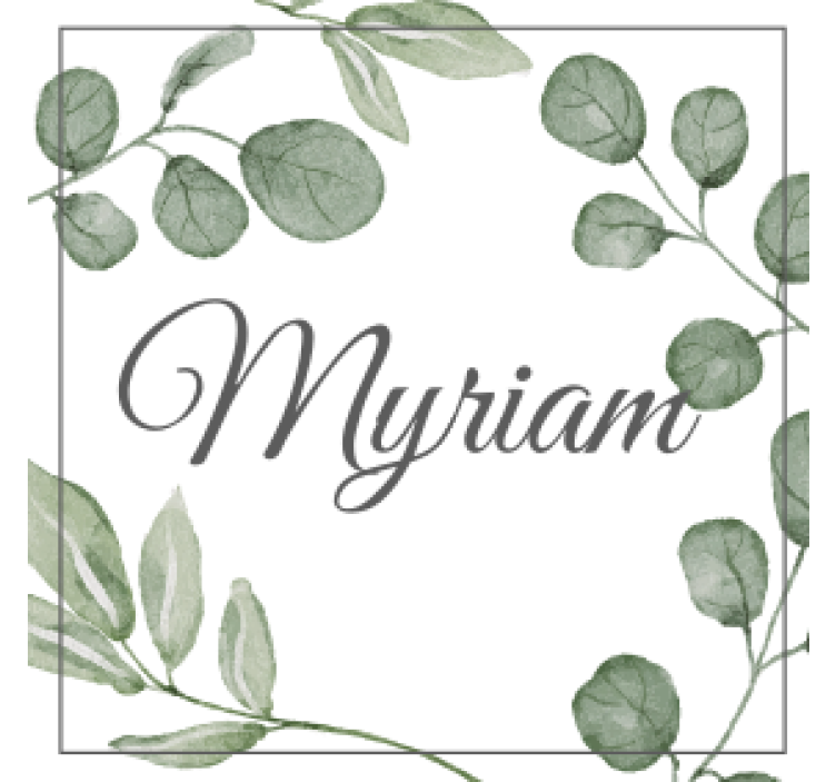 Personalisable coasters with elegant leaf design - TenStickers