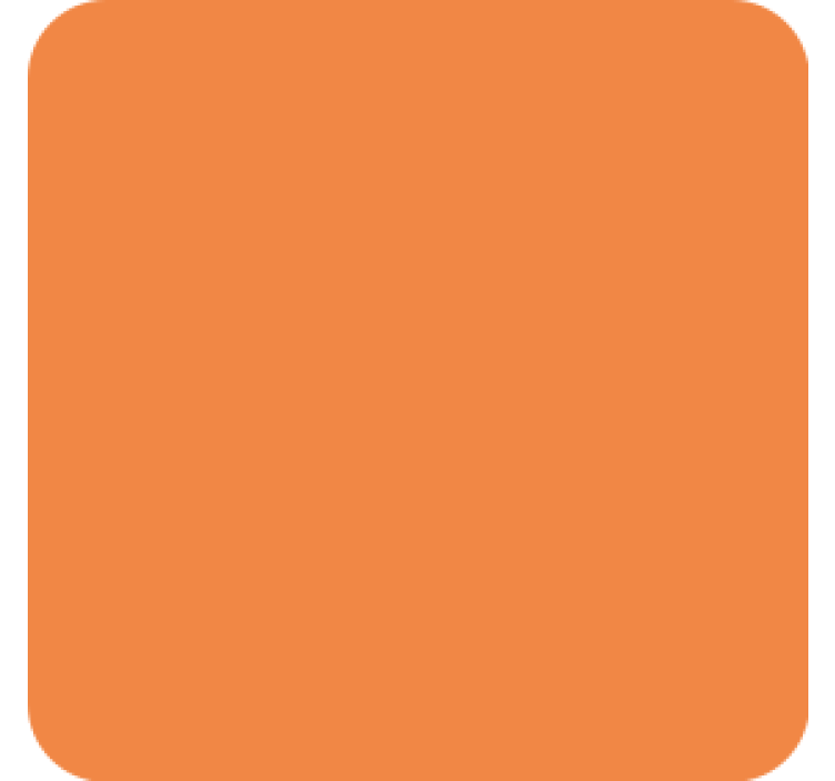 Orange modern vinyl coaster - TenStickers