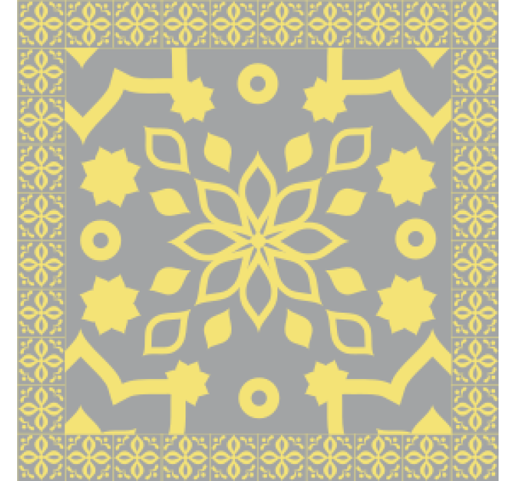 Intricate botanical coasters - TenStickers