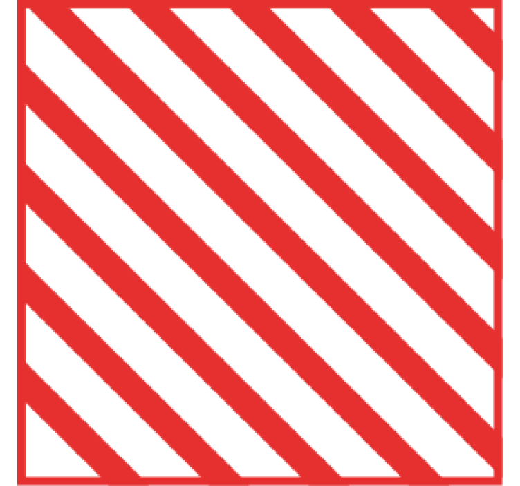 Coasters with red striped pattern - TenStickers