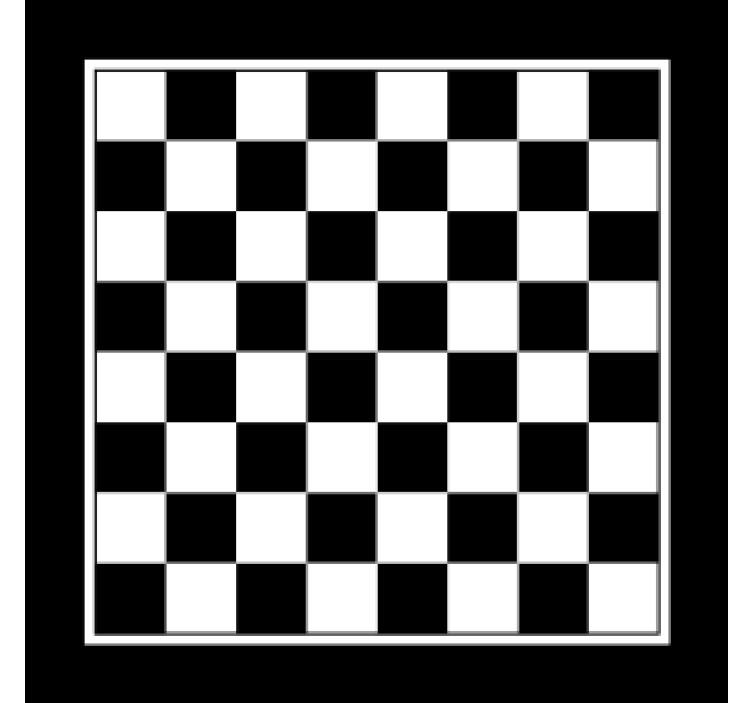 Asymmetric shape chess board   geek coasters - TenStickers