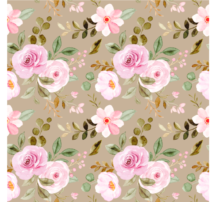 Botanical print motif coasters - TenStickers