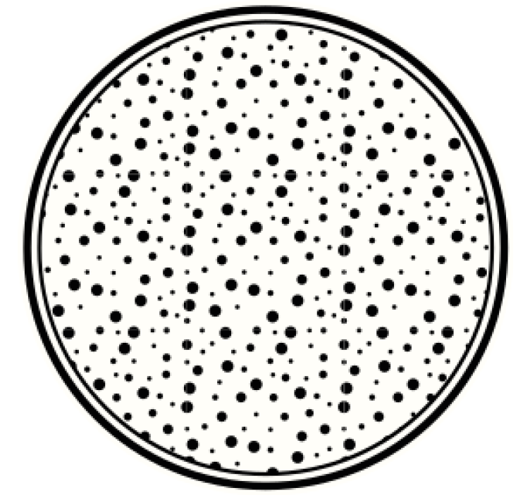 Coasters with black dot pattern - TenStickers