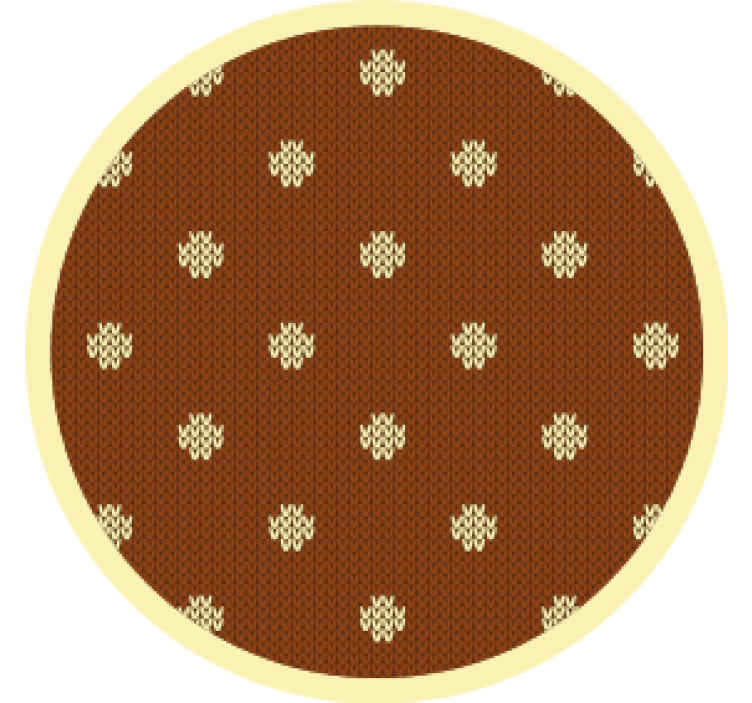 Coasters textured brown polka dots - TenStickers