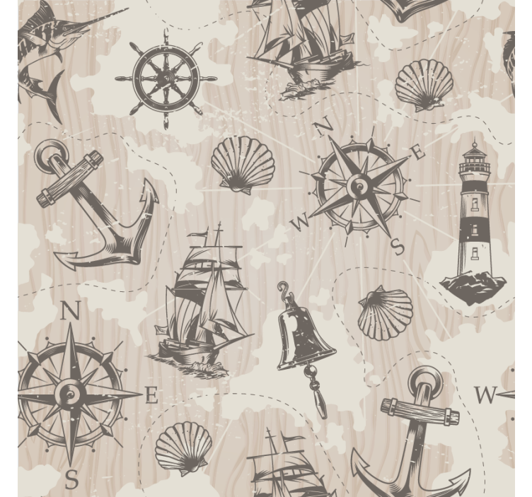 Geek coasters with nautical inspired designs - TenStickers