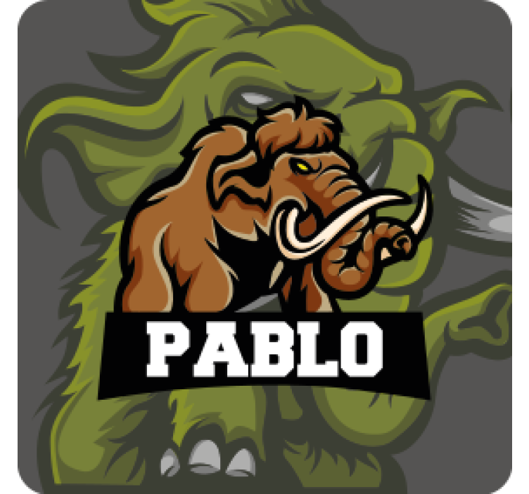 Geek coasters mammoth emblem design - TenStickers