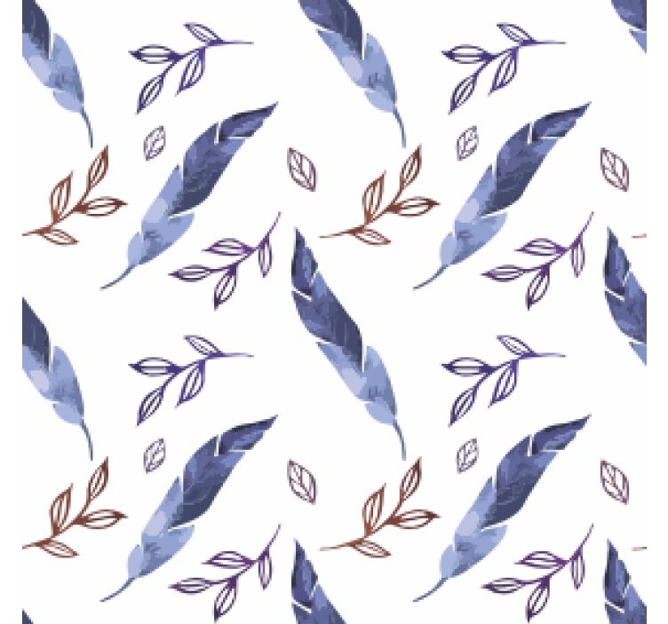 Coasters foliage watercolor designs - TenStickers