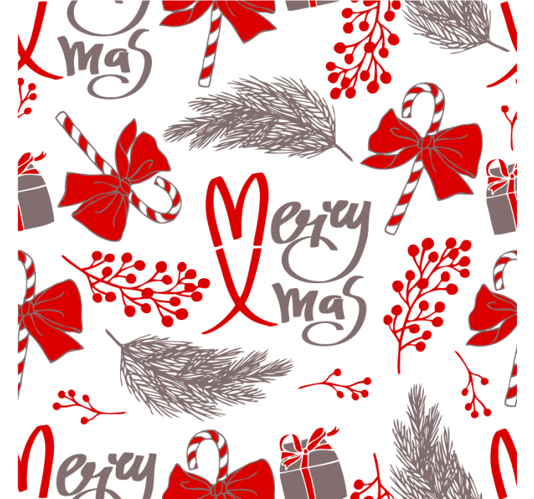 Christmas coaster with cheerful holiday designs - TenStickers