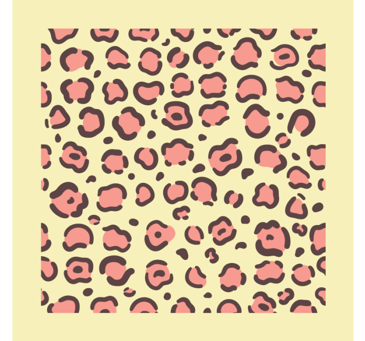 Modern coasters with leopard spot design - TenStickers