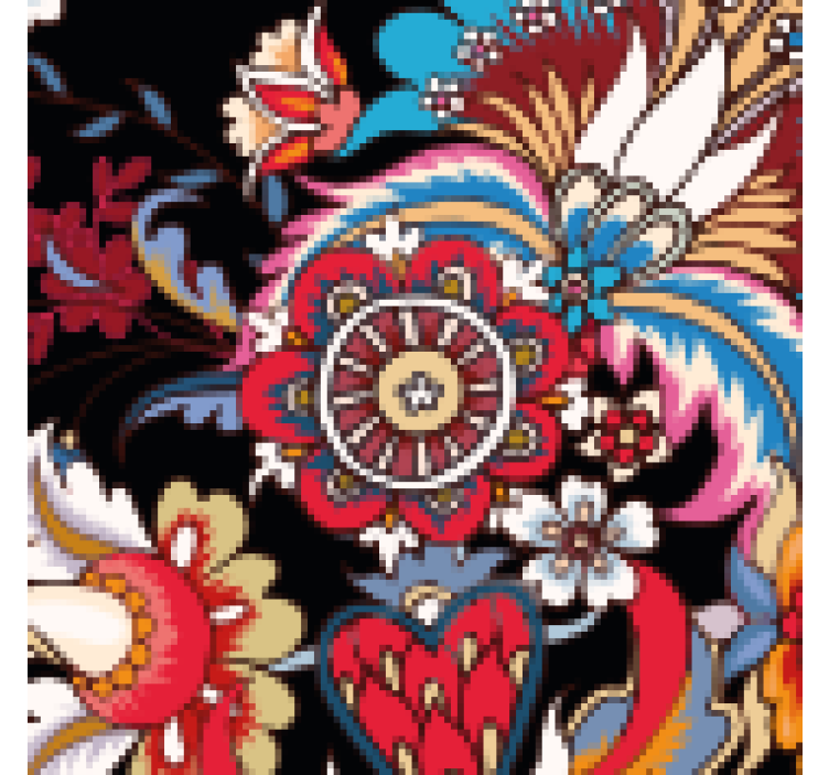 Coasters lively floral arrangement - TenStickers
