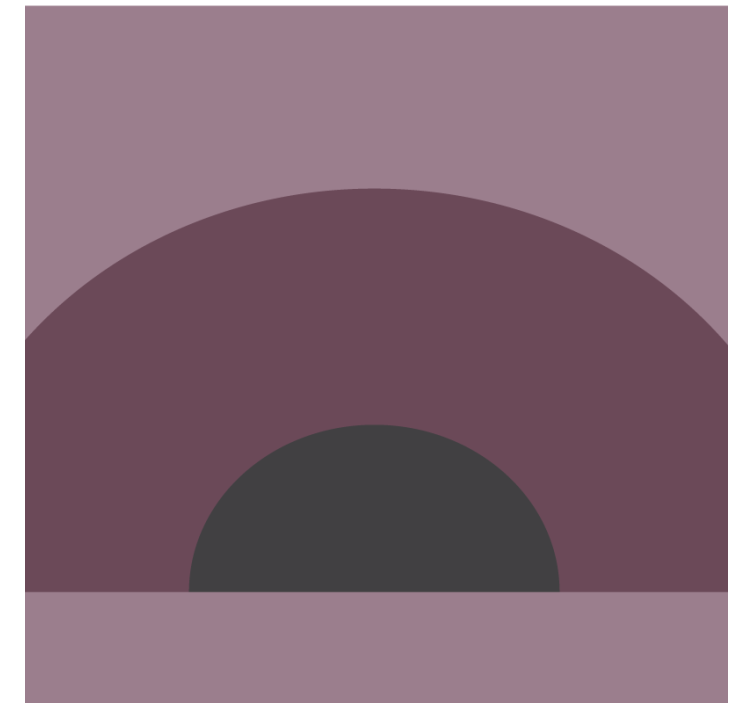 Curved layered design coasters - TenStickers