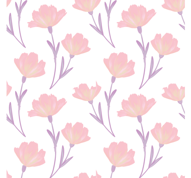 Floral pattern print coasters - TenStickers