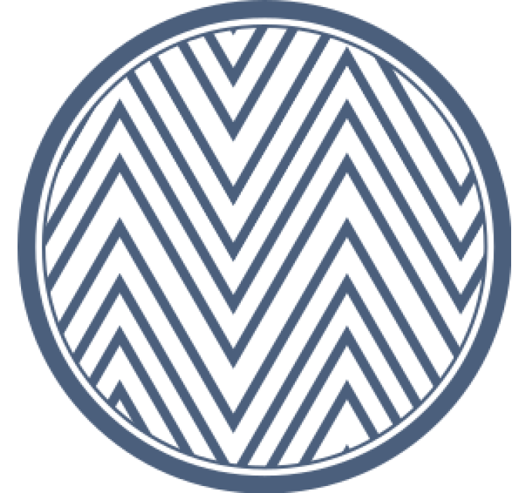 Chevron pattern surface coasters - TenStickers