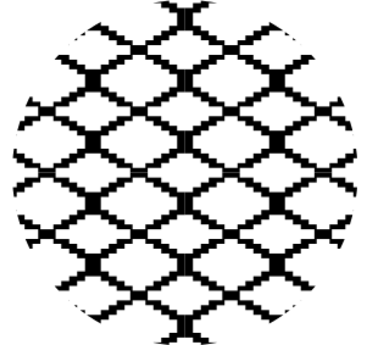 Coasters with geometric pattern overlay - TenStickers