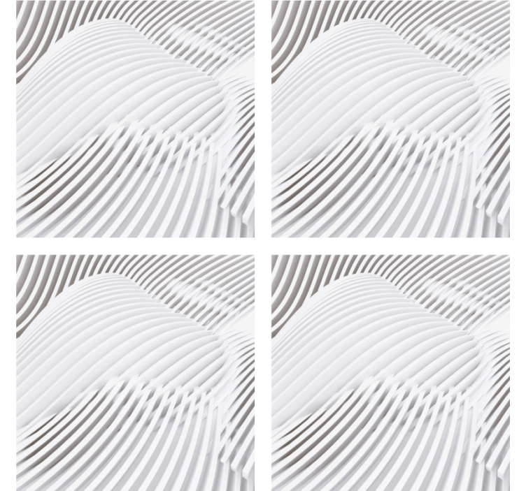 Wavy layered surface coasters - TenStickers