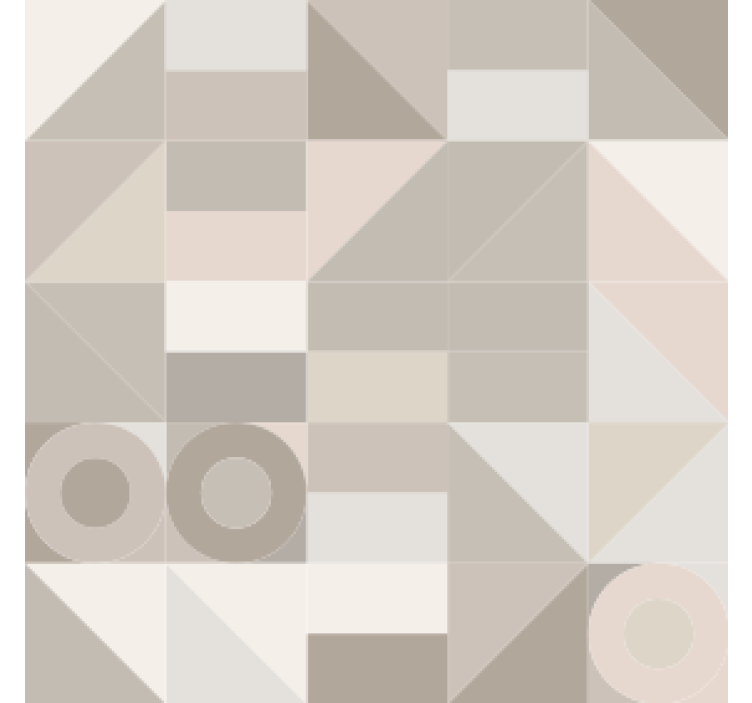 Coasters in geometric neutral patterns - TenStickers