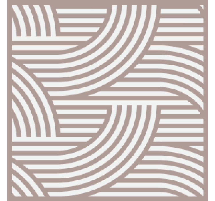 Earth color geometric boho pattern coasters - TenStickers