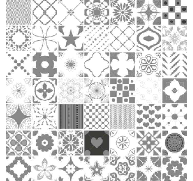 Gray "Trujillo" tile coasters - TenStickers