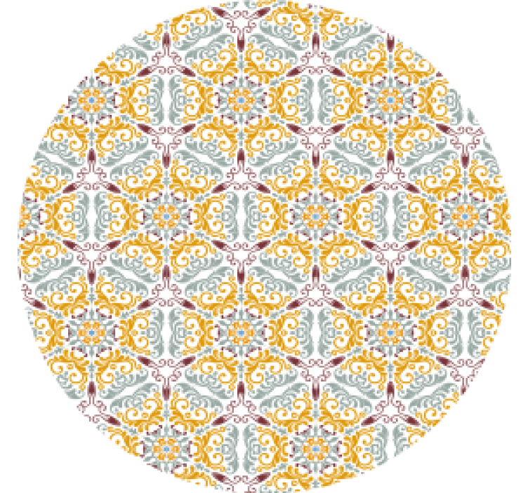 Coasters intricate floral design - TenStickers