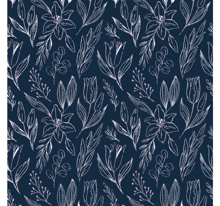 Coasters with floral pattern design - TenStickers