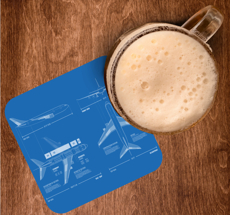 Aircraft fan gadgets geek coasters - TenStickers