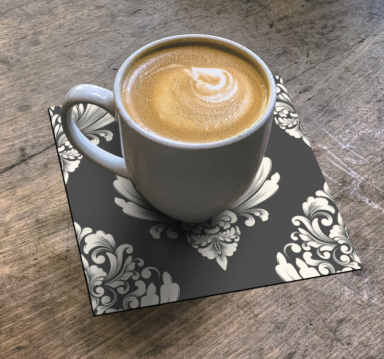 Floral bouquet drink coaster - TenStickers