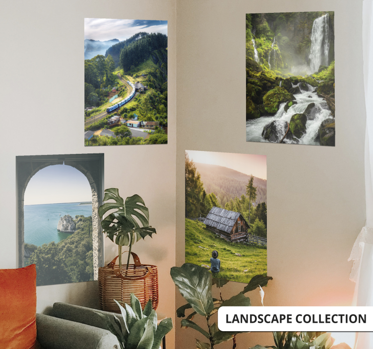Landscape scenery train poster - TenStickers