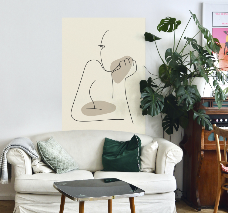 Abstract line art front poster - TenStickers