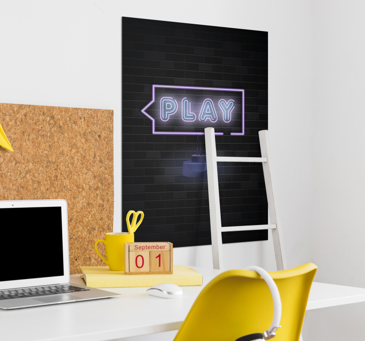 Gaming gamer play poster print - TenStickers