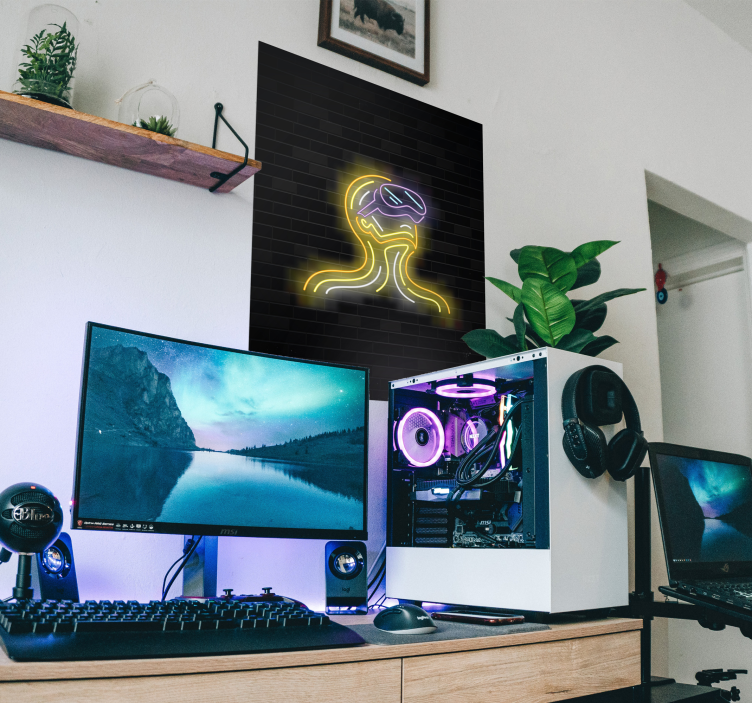 Gaming virtual reality poster - TenStickers