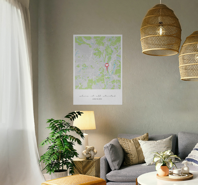 Where it all started customisable poster - TenStickers
