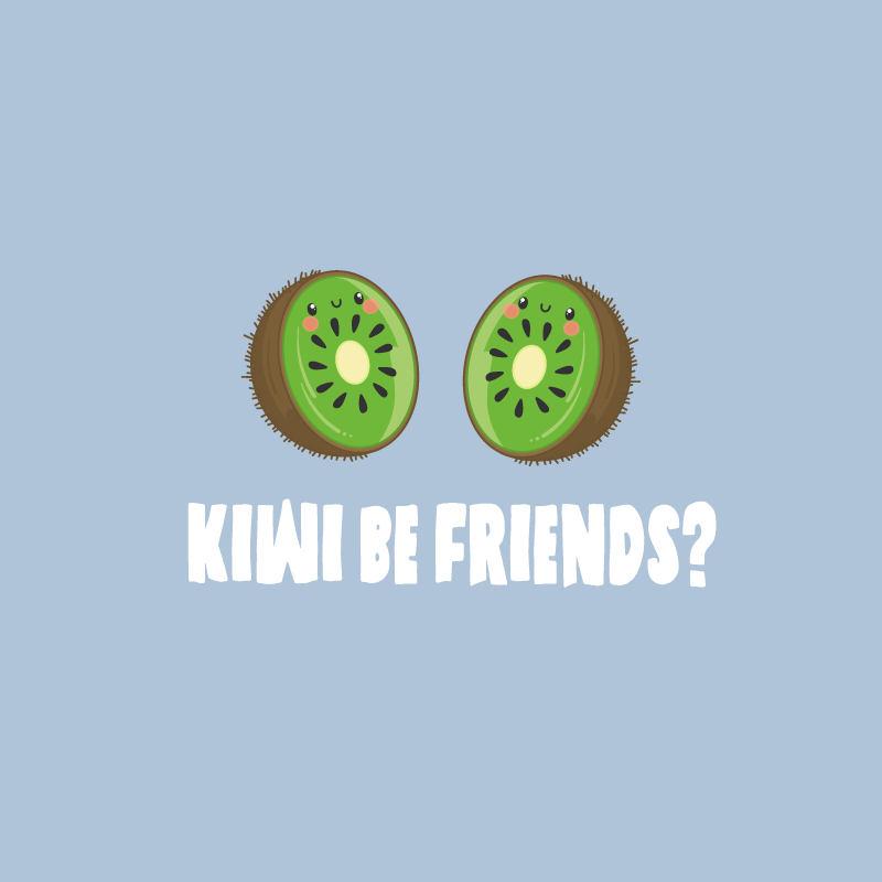 Kitchen poster with a funny kiwi quote - TenStickers