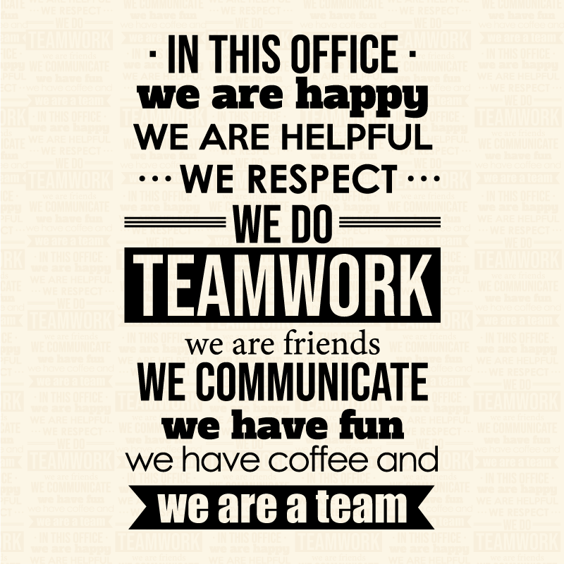 Office poster of inspiring work quotes - TenStickers