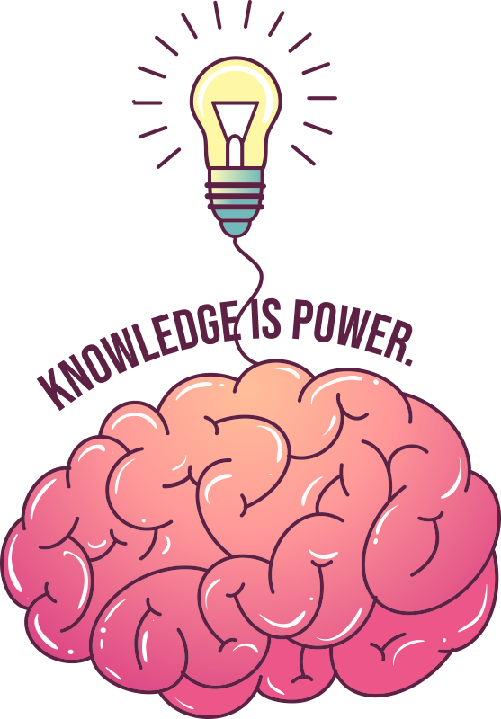 Knowledge is power office poster - TenStickers