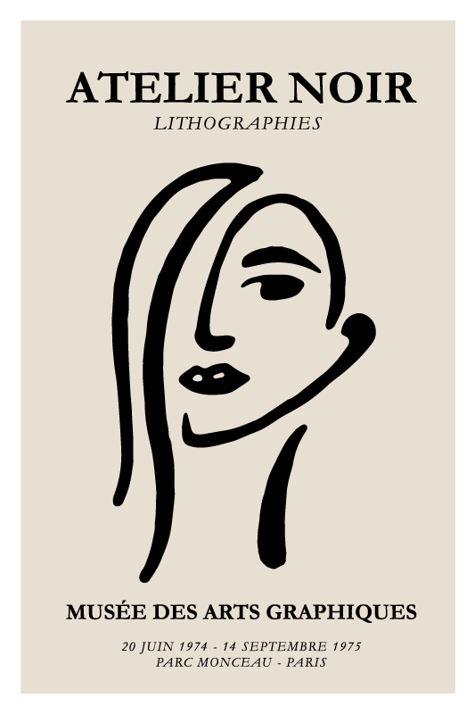 Quote poster black studio - TenStickers