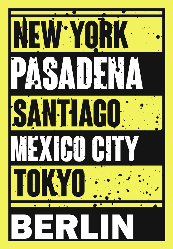 Quote poster of city text overlay - TenStickers