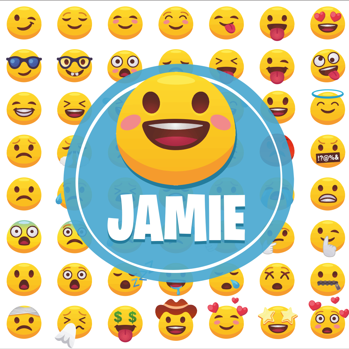 Poster for teenager emoji expressions collection - TenStickers