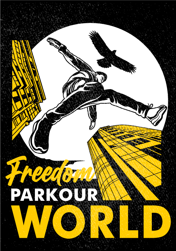 Sports poster world of parkour - TenStickers
