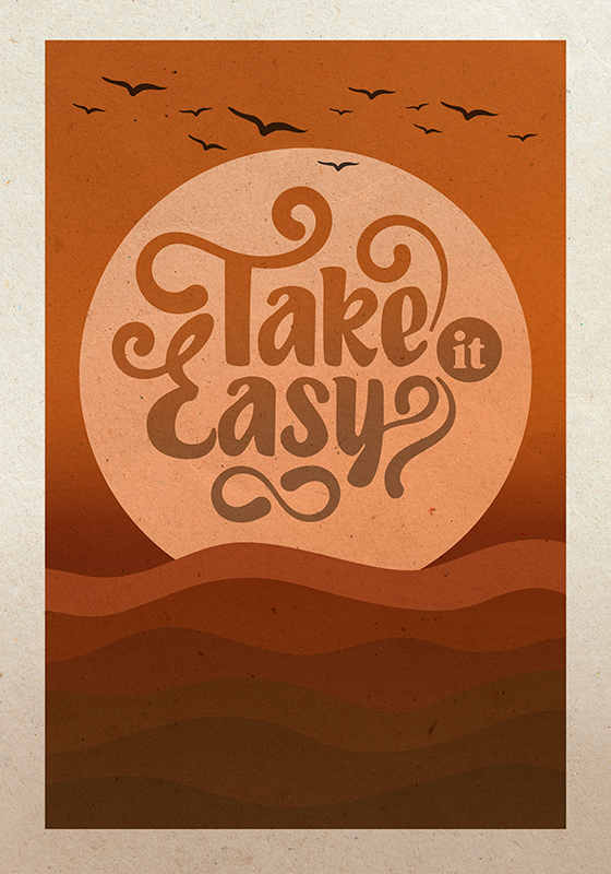 Take it easy poster print - TenStickers